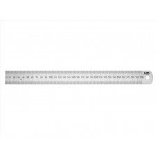 Flexibel stållinjal 300 mm, skala i mm på både övre och undre kant